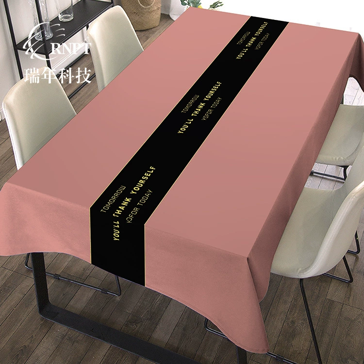 RNPT Ruinan [Новые продукты оптом] Простой с английскими буквами прямоугольный чайный столик ткань ПВХ водонепроницаемая скатерть