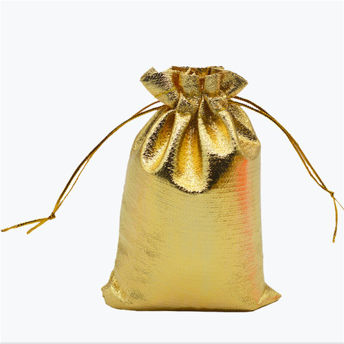 Gold and silver cloth pocket jewelry drawstring small cloth bag gold and silver gift storage packaging bag manufacturer wholesale