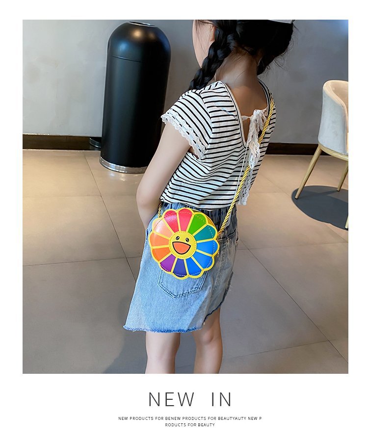 Sunflower Colorful Children's Messenger Bag Wholesale Nihaojewelry display picture 7