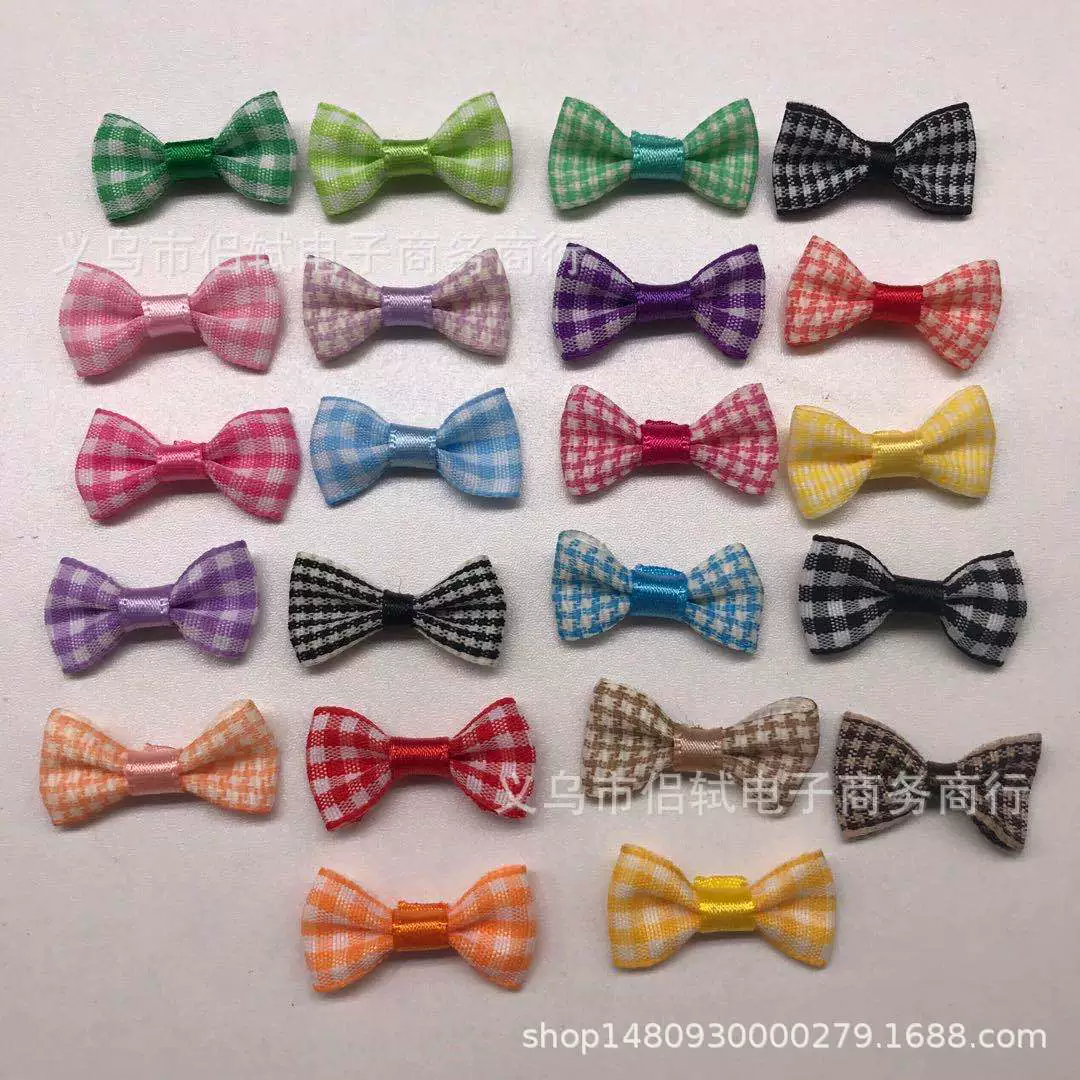 Оптовая продажа 1,5*3 см лук поясная сумка узел одежда ювелирные изделия текстильные аксессуары DIY Подарочная коробка декоративный галстук-бабочка в наличии