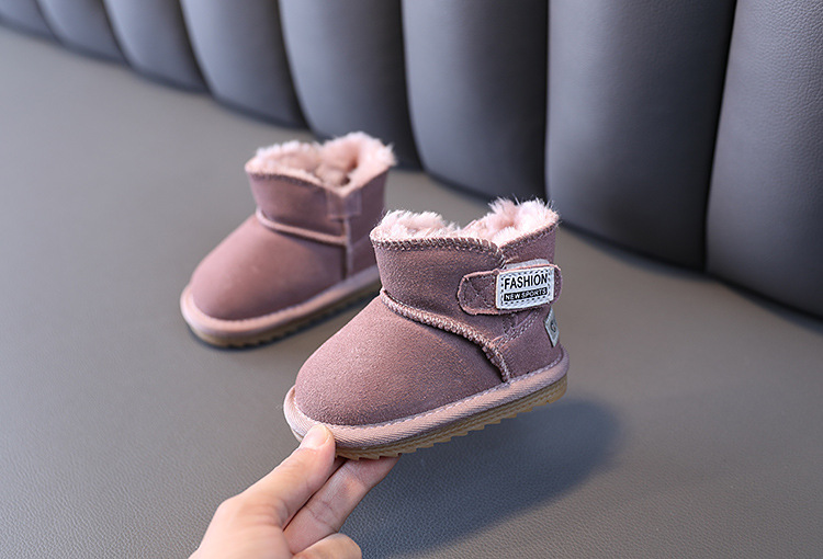 Baby vinterplysch 0-11 år gamla pojkar och flickor snö bomull promenadskor nyfödda babystövlar_voghion.com