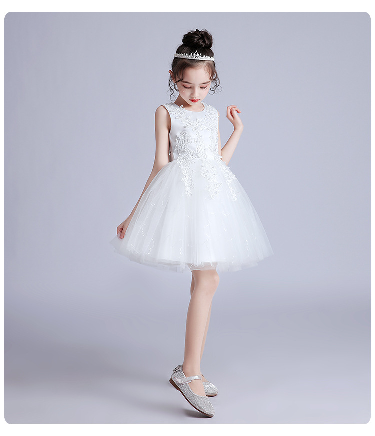 Princess Solid Color Polyester Girls Dresses display picture 4