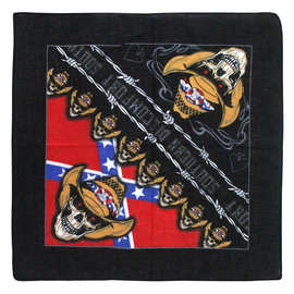 义乌商务民族风牛仔万圣节多功能防风全棉方巾小商品现货批发