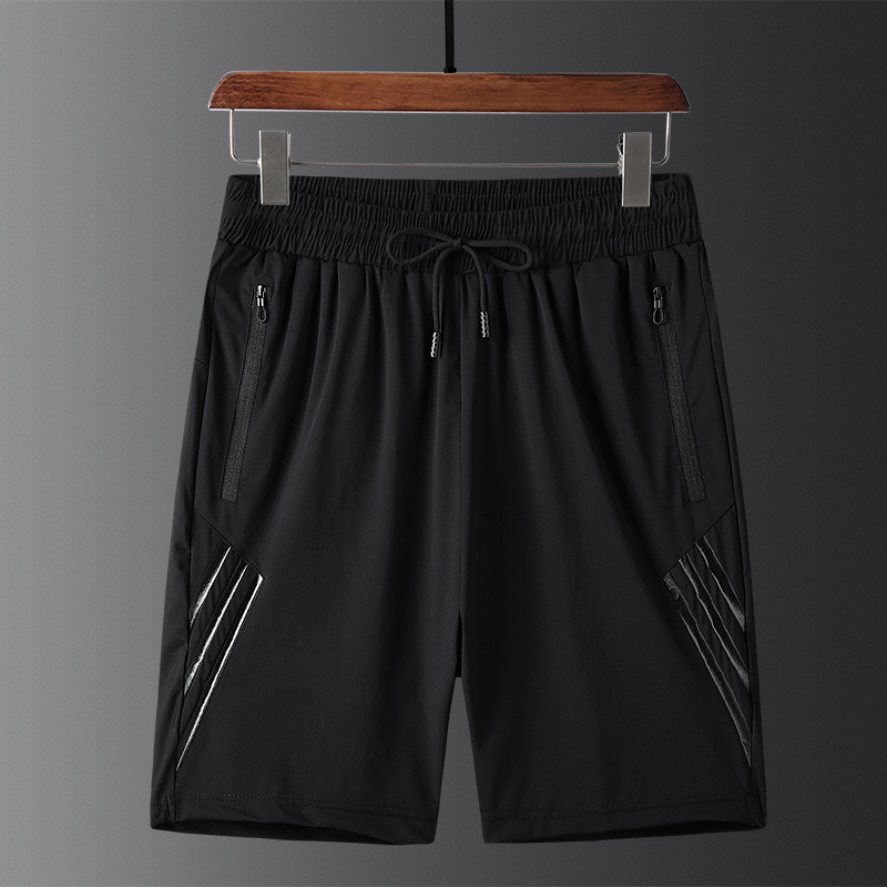 新款夏运动短裤男中裤休闲大裤衩五分裤男士沙滩裤大码冰丝速干裤