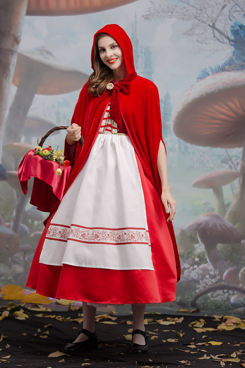 Производитель костюм Хэллоуина Красная Шапочка cosplay вечеринка ночной клуб королева короны рождественский костюм