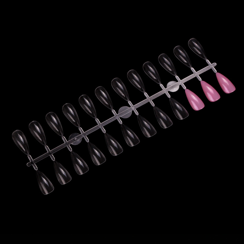 Nuevo 5 # almendra japonesa puntiaguda pieza de clavo gota de agua placa pieza de clavo práctica de arte de uñas pieza de tarjeta de color muestra 240 piezas