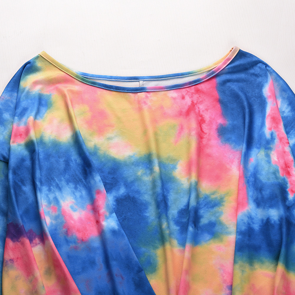 Nihaostyle Clothing Wholesale new long-sleeved tie-dye top NSHYG66731