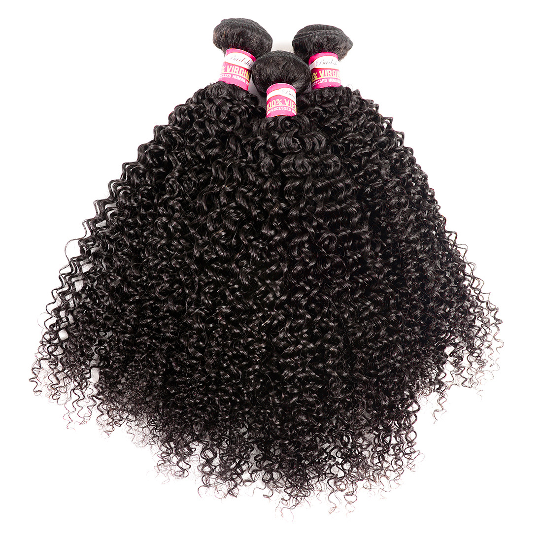 Peruvian Kinky Curly Human Hair Extenion...