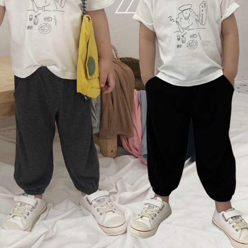 儿童防蚊裤儿童薄款夏季2020新款休闲韩版小中童灯笼裤