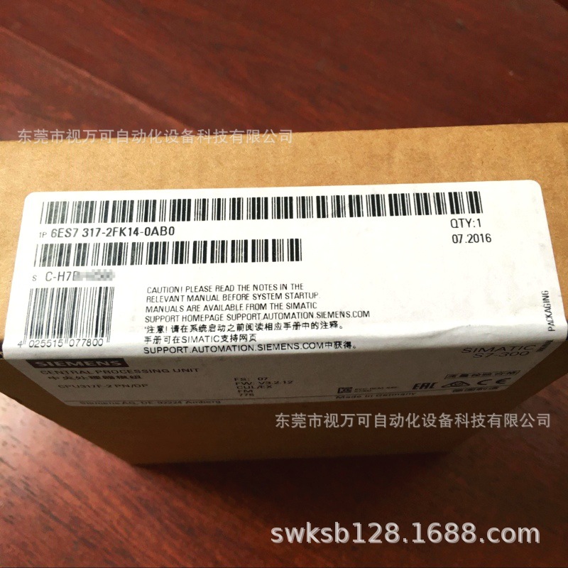 西门子中央处理器6ES7317-2FK14-0AB0全新原装正品现货实拍需议价
