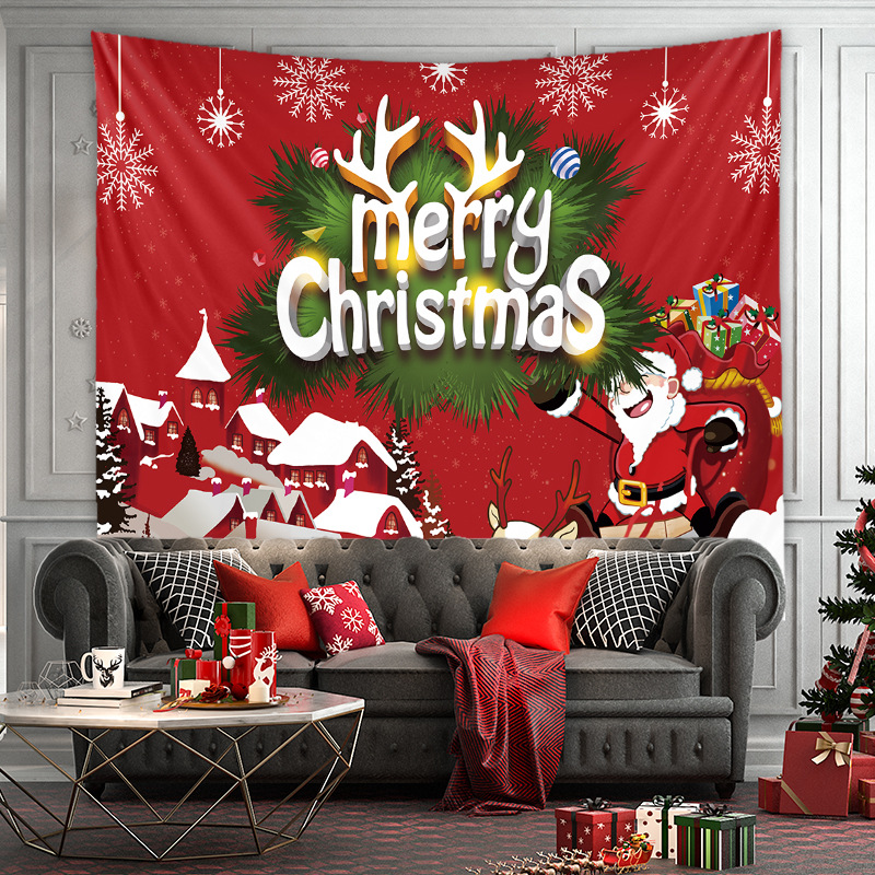 Moda Navidad Serie Tapiz Árbol Decoración Del Hogar Tela De Fondo Venta Al Por Mayor Nihaojewelry display picture 5