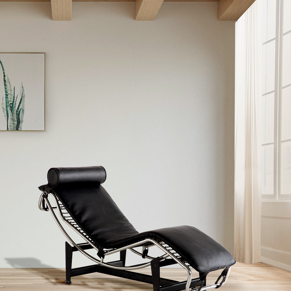 LC806A 歐洲現(xiàn)貨LC4躺椅陽臺懶人椅客廳懶人沙發(fā)書房午休躺椅