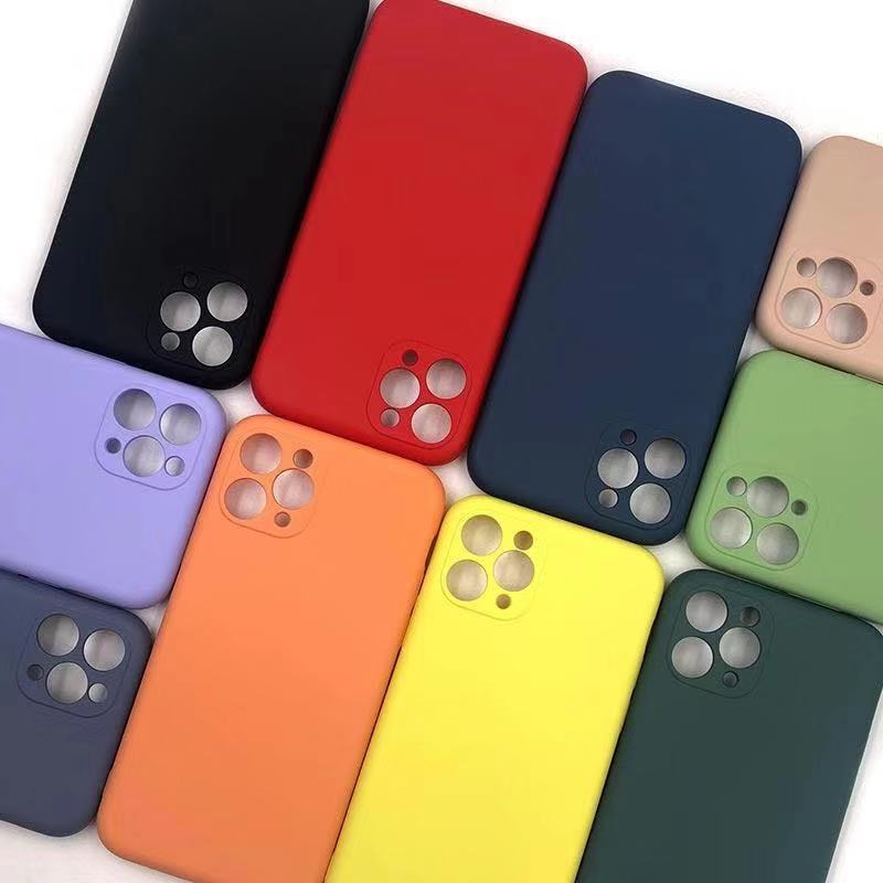 Suitable for Apple 15ProMax Liquid Silicone Mobile Phone Case iPhone12 Fine Hole X/XR Imitation Original Protective Case