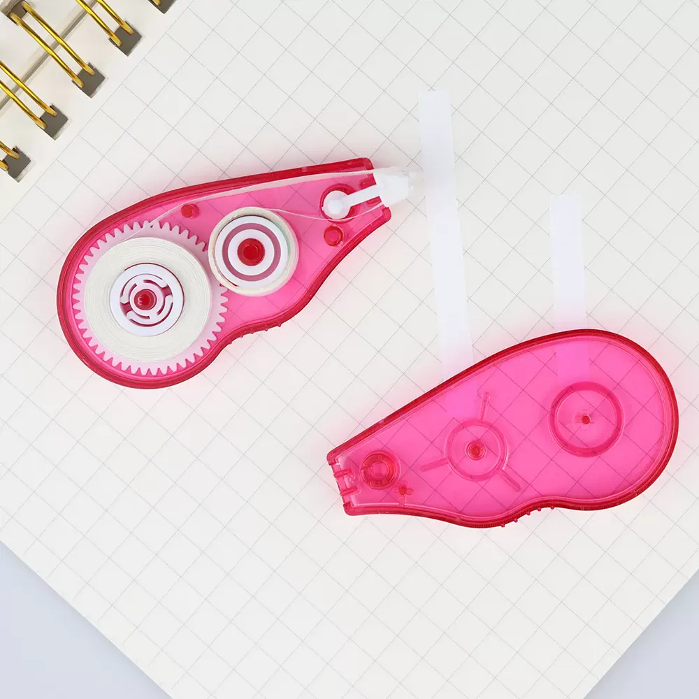 【建恒文具】厂家直销修正带学生办公文具防尘带嘴套糖果色修正带