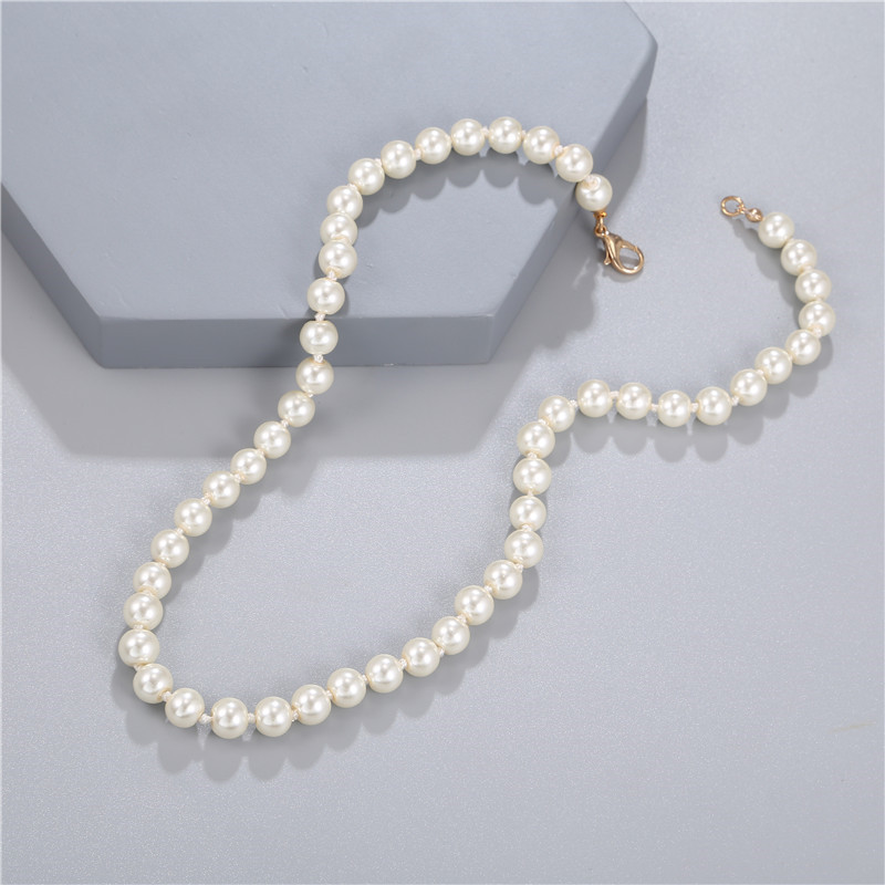 fashion pearl simple necklace