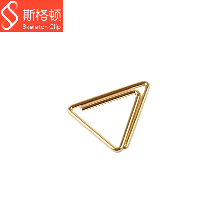 Spring Steel wire Paperclip Cross border Specifically for Vulgar tycoon golden Triangle Paperclip wholesale bulk Clip