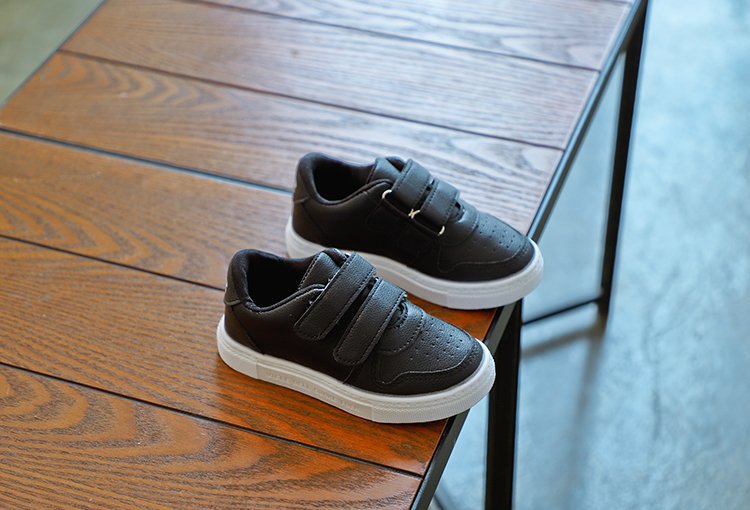 Bambini Little 2022 Primavera Nuova Edizione Coreana Ragazzi e Ragazze Board Bianco Nero Scarpe Casual Scuola Primaria Studenti_voghion.com