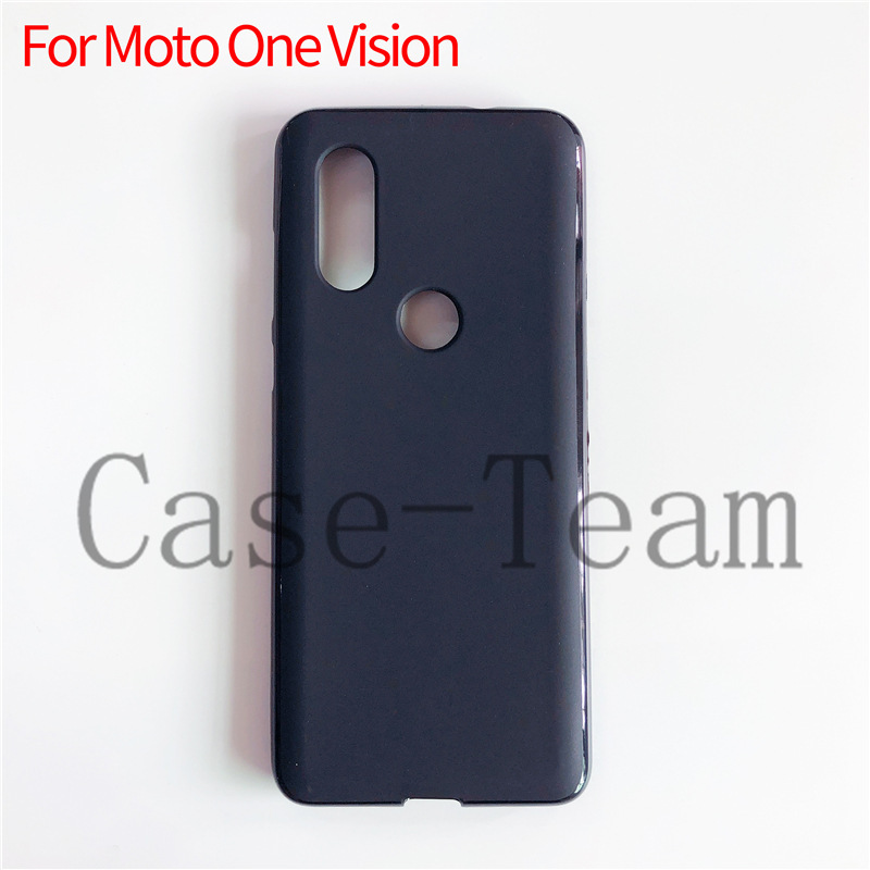 For Motorola Moto One Vision Case Frosted Pudding