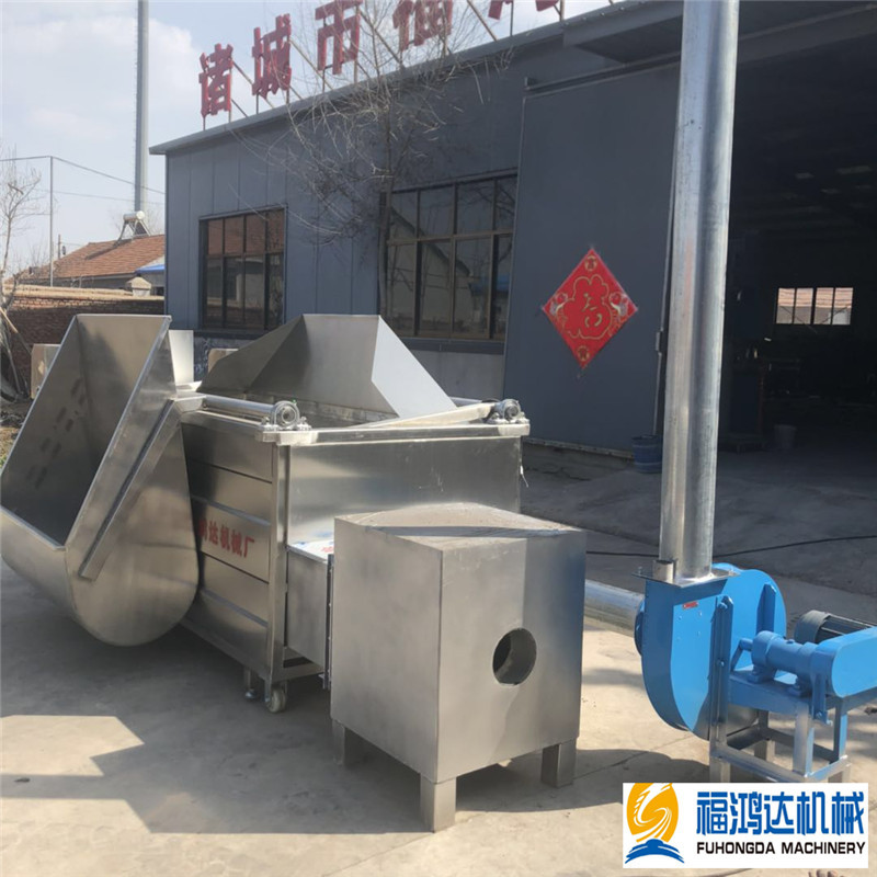 生物颗粒素肉油炸机 电加热脂渣油炸机 全自动鸡脚油炸机