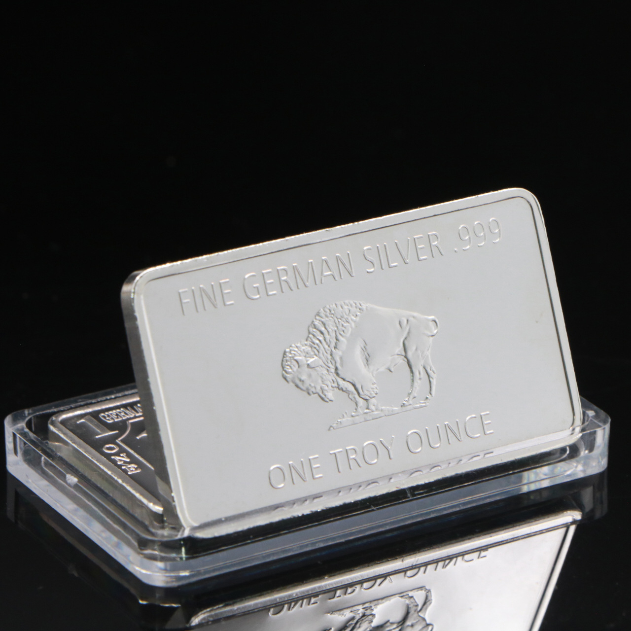Commemorative Silver Bar Close-up