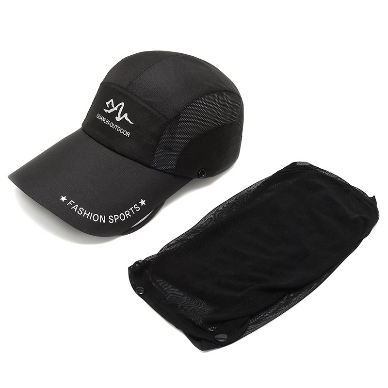 Gorra de pesca antimocquitos para mujer con cubre cuello_voghion.com