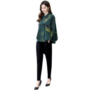 秋季套装女2020新款名媛气质女神范洋气时尚休闲减龄时髦两件套潮