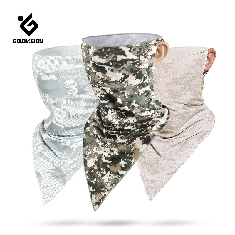 summer Borneol Sunscreen Bandage outdoors motion Riding face shield men and women Scarf Windbreak Ear hanging Collar XTJ26