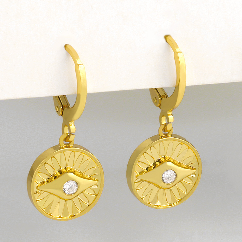 Fashion Exaggerated Simple Retro Devil's Eye Earrings display picture 2