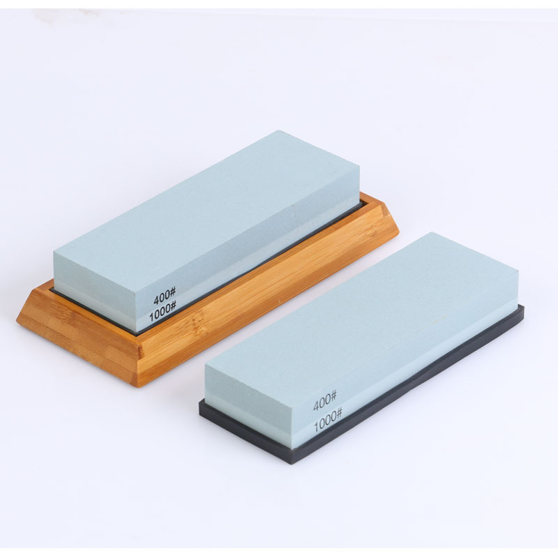 供应400/1000白刚玉双面磨刀石油石户外家用厨房磨刀石户外砥石