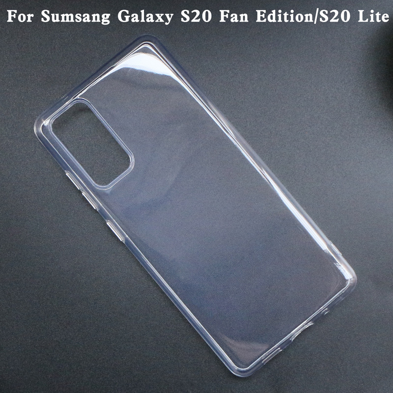 For Samsung S20 FE/S20 Lite full transparent waterproof TPU non-pinch phone case leather case material case