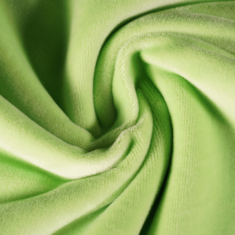 群英厂家供应100%涤纶亲肤家纺短毛绒布1.5毛水晶超柔布料