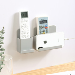 Living room wall-mounted remote control storage box wall-mounted mobile phone storage rack wall mask cosmetics storage box