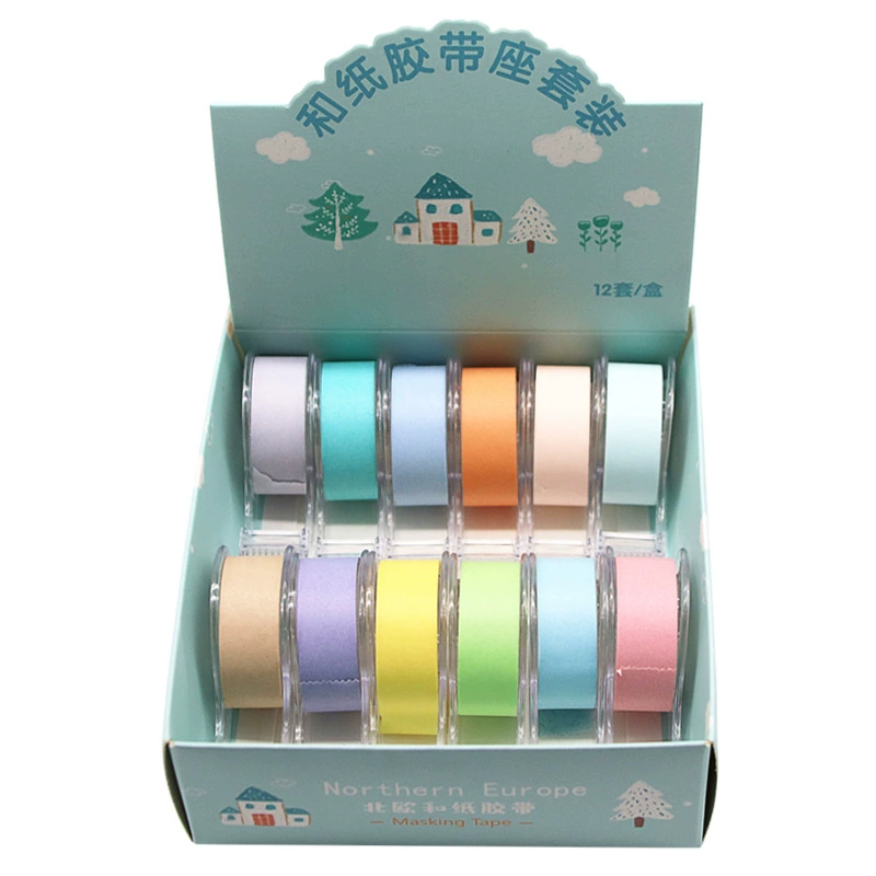 胶 纸 纸 讫 讫 讫 讫 set handbook decorative sticker cutter DIY macaron color gift sticker