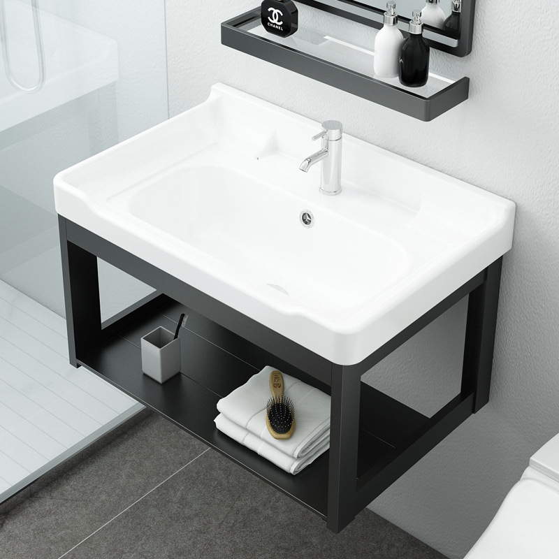 Apartamento pequeño gabinete de baño Hotel de alquiler de baño simple lavabo gabinete de baño combinación de gabinete
