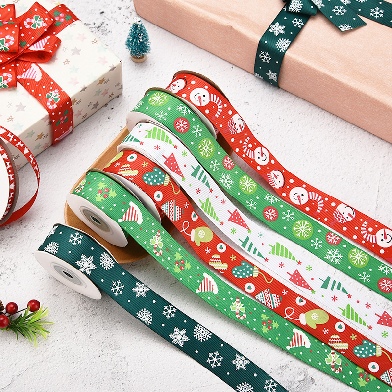 Christmas Gift Packaging Ribbon Set Holiday Decoration Thread Belt Cross-border New Ribbon Gift Flower Ribbon