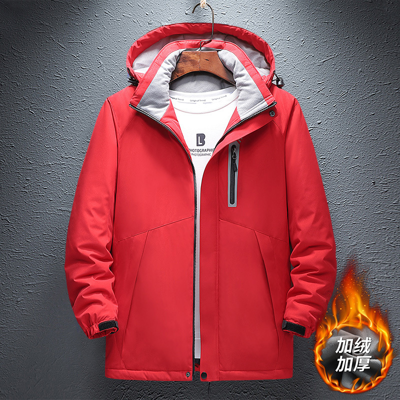 发热棉服冲锋衣马甲智能USB情侣同款电热保暖加绒加厚登山滑雪服|ms