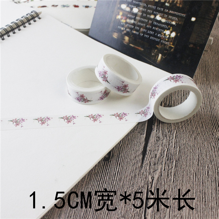 Animal y planta diario cinta lindo diario pegatinas y cinta de papel color material fresco chica corazón di Decoración