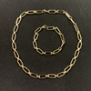 Chain for key bag , brand necklace, short accessory, simple and elegant design, European style