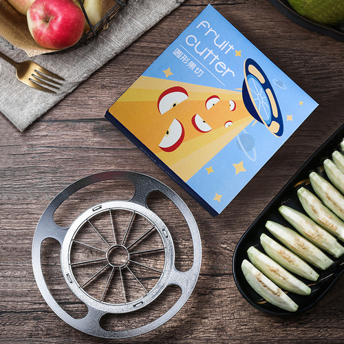 Creative round UFO apple cutting stainless steel flying saucer type apple slicer fruit divider drop shipping