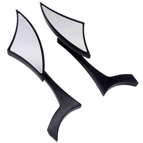 Motorcycle accessories Black triangle lightning shaped Harley motorcycle modified rearview mirror Electric vehicle reversing mirror