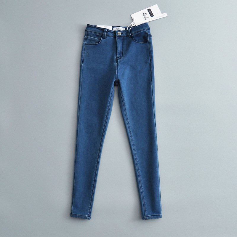 Sweet Commute Ankle-length Zipper Washed Button Jeans Skinny Pants display picture 35