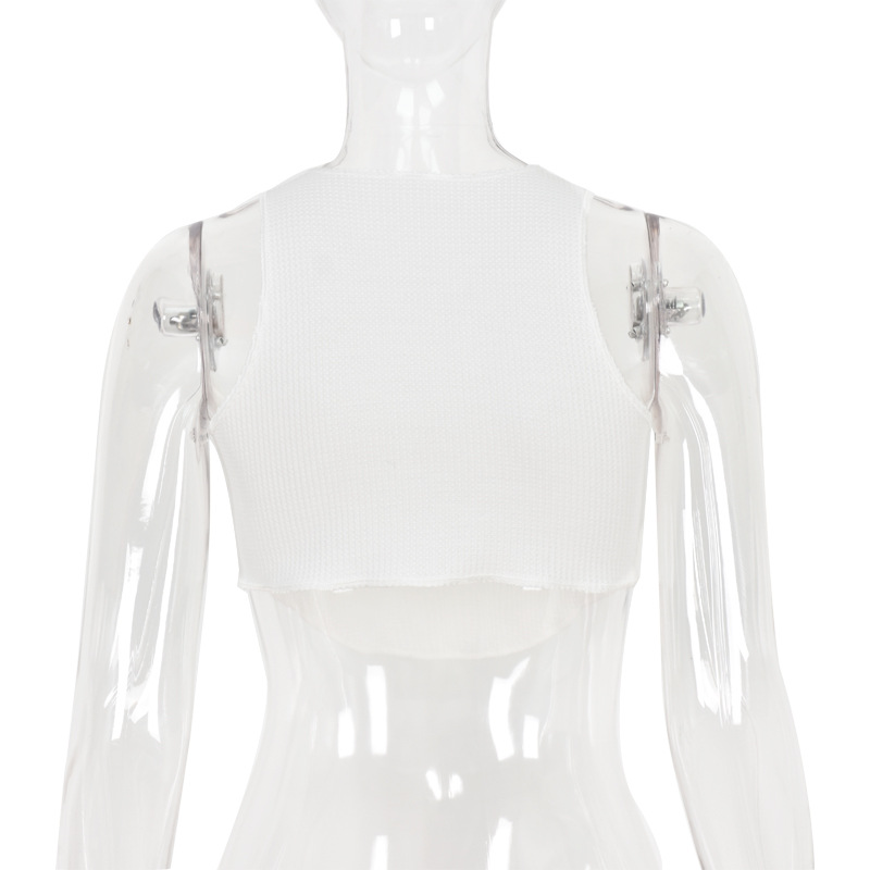 Title 7, Bayan Moda Düzensiz Küçük Yelek, kadınlar için ...