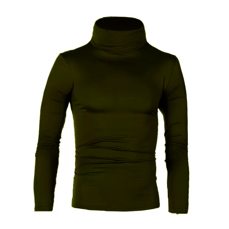 Knitted demi-season colored sweater for leisure, city style, slim fit