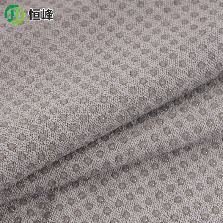 廠家直供毛巾布防滑布加密點膠毛毛拖鞋 止滑滴塑布面料家居用品
