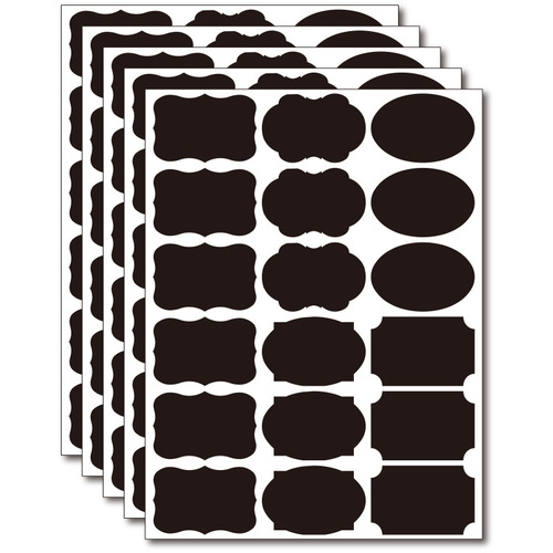 Blackboard Sticker Mason Spice Bottle Sticker Shape Blackboard PVC Sticker Set Free Combination Blackboard Sticker Labels