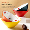 Japanese strawberry, porcelain sand home use, megaphone, big soup bowl, tableware, wholesale