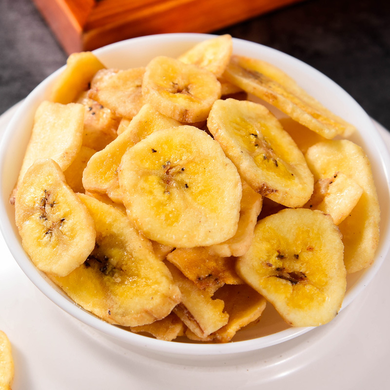 Delicious Banana Chips in Small Packaging, Bagged Banana Chip Snacks, Bulk Dried Fruits, Wholesale Affordable Pack, Full Carton
