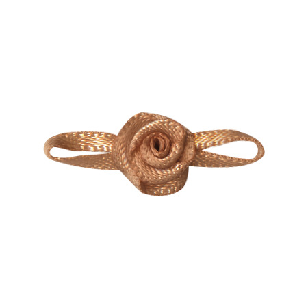 Yao Ming cinta hoja de ocho caracteres Rosa cinta flor hecha a mano pequeña flor cinta Rosa ropa interior ropa pequeña flor