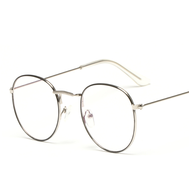 Silver dot black frame