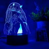 Touch night light, Japanese creative three dimensional LED table lamp, 3D, remote control